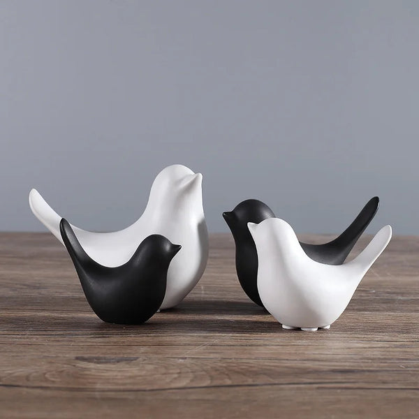 Bird-shaped ceramic statue