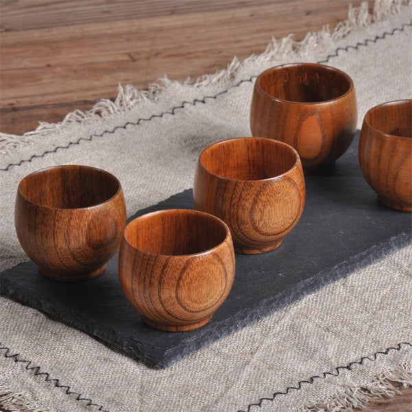 Cups Handmade Natural Spruce Wood