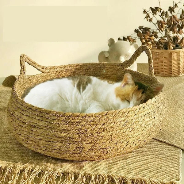 Cat Bed Woven Removable Upholstery