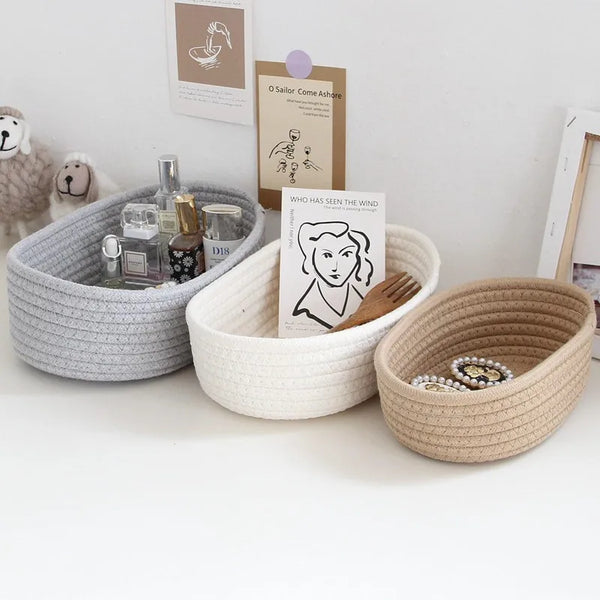 Cotton Rope Woven Basket