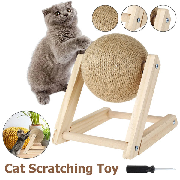 Cat Scratching Ball